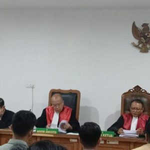 Sidang Lanjutan Kasus Dugaan Suap Pengadaan Barang dan Jasa di lingkungan Dinas Pekerjaan Umum dan Penataan Ruang (PUPR) Kabupaten Ogan Komering Ulu, Senin (23/6/23)