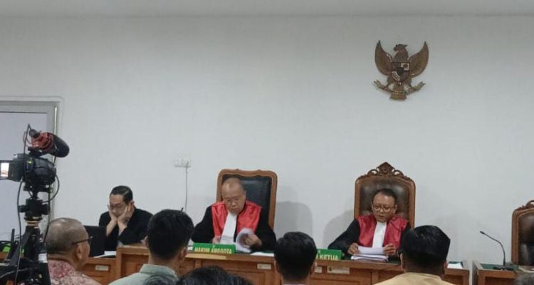 Sidang Lanjutan Kasus Dugaan Suap Pengadaan Barang dan Jasa di lingkungan Dinas Pekerjaan Umum dan Penataan Ruang (PUPR) Kabupaten Ogan Komering Ulu, Senin (23/6/23)